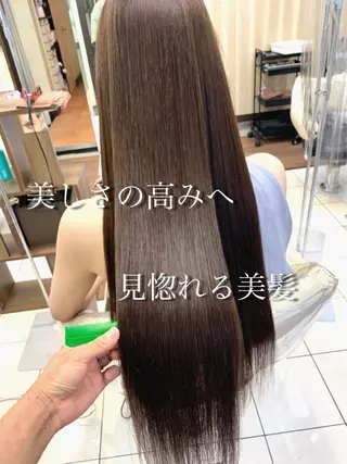 ロング パーマ 🌈ブリーチ縮毛矯正 相原慎🌈のヘアスタイル