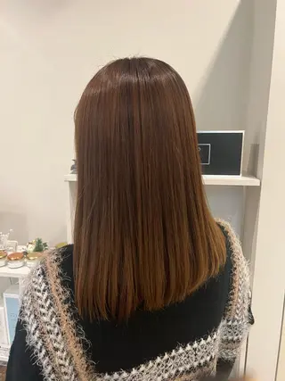 セミロング パーマ 竹添 有梨沙のヘアスタイル