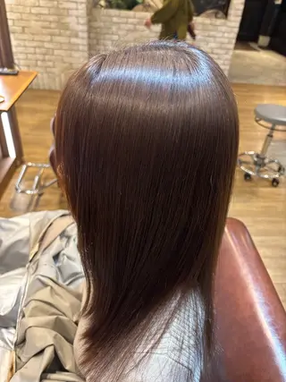 ロング カラー ヘアアレンジ 縮毛矯正特化⭐️艶髪 髪質改善　熊野未来のヘアスタイル