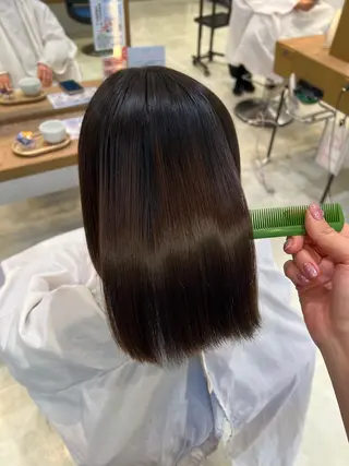 ミディアム ボブ／ストレート🎀 harukaのヘアスタイル