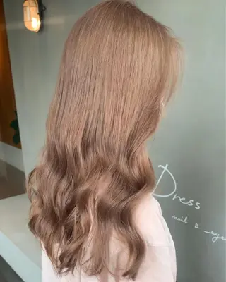 セミロング カラー ブリーチ/アレンジ 天満/chihiroのヘアスタイル