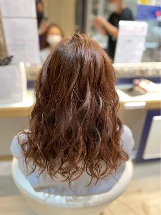 セミロング カラー ヘアアレンジ 【enil代表】 杉林和哉のヘアスタイル