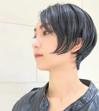 ショート パーマ ヘアアレンジ カラー 心斎橋難波本店　店長 THE ECT 中尾のヘアスタイル