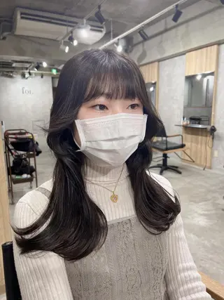 ロング カラー 韓国レイヤー/ 顔周り💕田中将吾のヘアスタイル