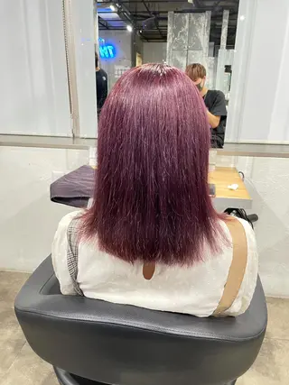 ミディアム カラー ベージュカラー💖 やすひろのヘアスタイル