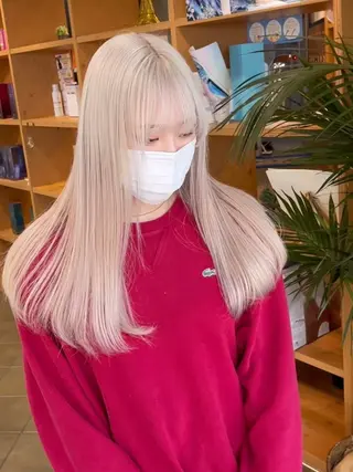 カラー ロング Eirデザイナーズ サロン茶屋町tomoのヘアスタイル