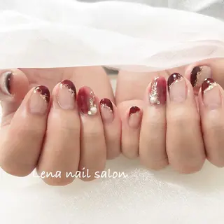 ネイル 自爪育成ネイルケア Lena  nailのネイルデザイン