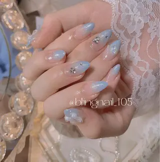 ネイル 23時まで❤︎韓国、 ワンホンネイルのネイルデザイン