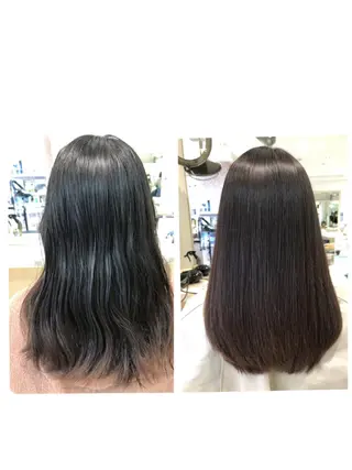 ロング カジサ ケイコのヘアスタイル