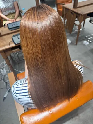 ロング 髪質改善縮毛✨ 泉谷彪芽のヘアスタイル