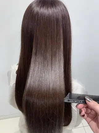 セミロング カラー 髪質改善/透明感 OAK兵庫のヘアスタイル