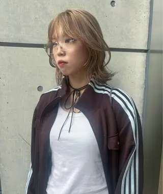 ミディアム 名古屋美容室 Sopiリナのヘアスタイル