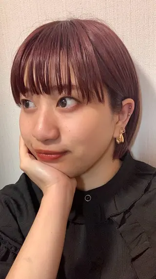 ショート ボブ/レイヤー/ニュ アンスパーマ/小夏のヘアスタイル