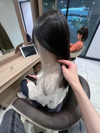 ロング カラー ブリーチ/デザイン 💎ryuyaのヘアスタイル