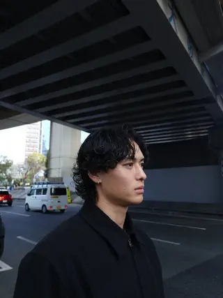 パーマ メンズ 大阪茶屋町 メンズカット関田拳のヘアスタイル