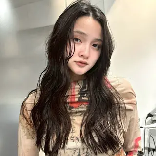 セミロング 🌀渋谷ボブパーマ 🌀河野瑠太のヘアスタイル