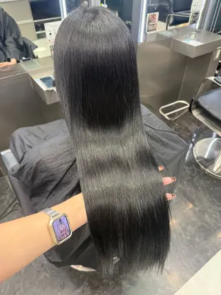 ロング カラー ヘアアレンジ 韓国ヘア🖤/透明感 shihoのヘアスタイル