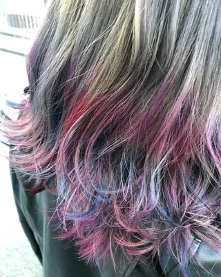 セミロング カラー 原宿サロン代表 デザインカラー伊藤卓のヘアスタイル