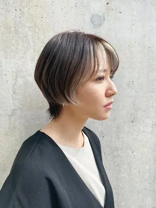 ミディアム 高浜 夕海のヘアスタイル