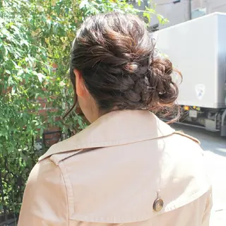 ヘアアレンジ Click所属・クニモトハルナ ボブ/柔らかカラーのヘアスタイル