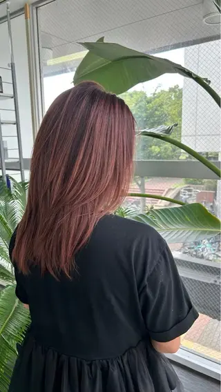 セミロング 福島 諒のヘアスタイル