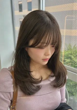 ロング カラー 韓国レイヤー🇰🇷 福澤　和嗣のヘアスタイル