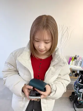 ショート カラー 当日予約🆗ショート /ハイライト/松本のヘアスタイル