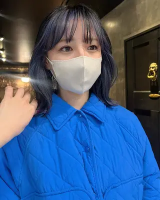 セミロング カラー haco＋所属・圧倒的デザイン力 店長🎨RENAのヘアスタイル