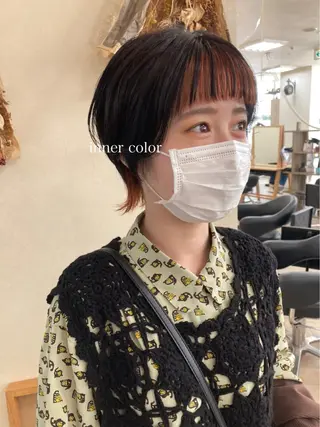 ショート カラー 初めてのショート お任せください✂️のヘアスタイル
