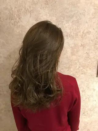 ミディアム カラー パーマ nubes所属・🌟高田 聖菜🌟のヘアスタイル