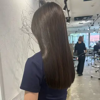 ロング カラー 髪質改善ストレート /暖色カラー🎀🪞のヘアスタイル