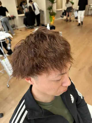 ショート パーマ 【似合わせ】 藤原 拓徒のヘアスタイル