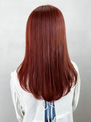 セミロング カラー パーマ ヘアアレンジ ITbyALBUM 中野店のヘアスタイル