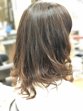 セミロング パーマ 斎藤 みくのヘアスタイル