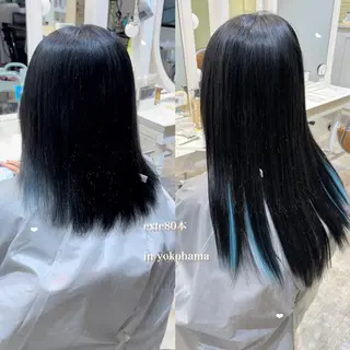 セミロング エクステ/ハイトーン 🐏☁️miminaのヘアスタイル