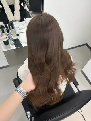 セミロング カラー 𝗺𝗶𝗸𝘂♡ 似合わせ🎀のヘアスタイル
