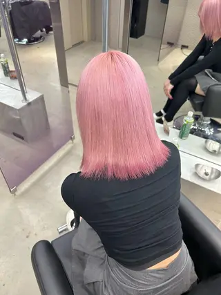 ミディアム カラー ✅ケアブリーチ✅ トヨオカ ノブヒデのヘアスタイル