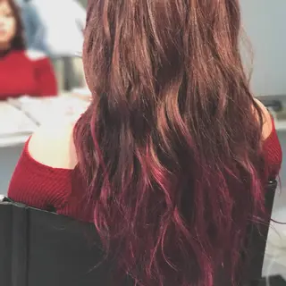 ミディアム セミロング ロング カラー 🌈ディレクター🌈 徳松優希のヘアスタイル