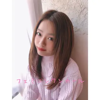 ミディアム 代表山口ひな 髪質改善のプロのヘアスタイル