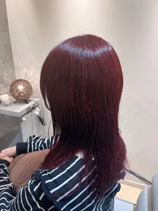 セミロング カラー 川崎 唯華のヘアスタイル