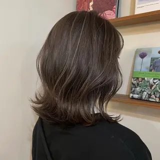 ミディアム カラー ナガミネアリサ/ 学芸大学/海外ヘアのヘアスタイル