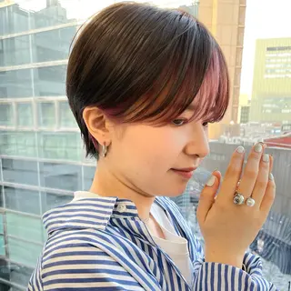ショート カラー 🎗️mellow 神戸三宮 髪質改善のヘアスタイル