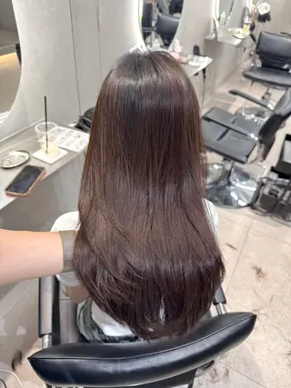 ロング ✨ハイライト/バタフ ライレイヤー/原宿✨のヘアスタイル