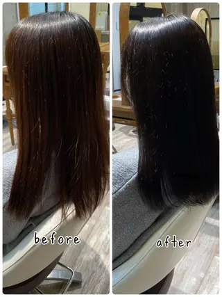 ミディアム カラー LA・BEAU 赤羽店所属・千葉 優奈のヘアスタイル