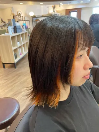 ミディアム カラー MATSURI BASE.AWAJIのヘアスタイル