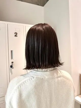 ミディアム カラー Annie 吉田 裕美のヘアスタイル