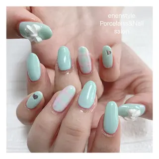 ミディアム ネイル 👑enen style👑のネイルデザイン