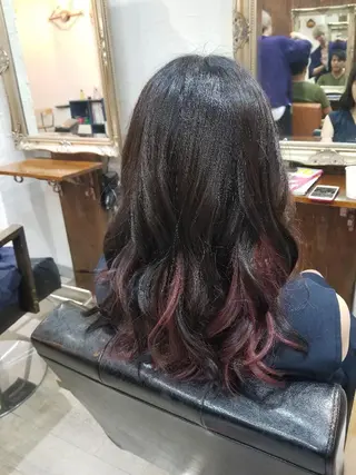 セミロング カラー bathair  所属・bathair 持田侑祐のヘアスタイル