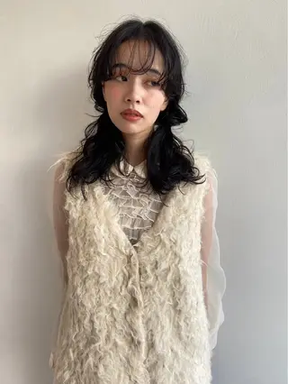 ロング 艶カラー/フェイス レイヤー/たむのヘアスタイル