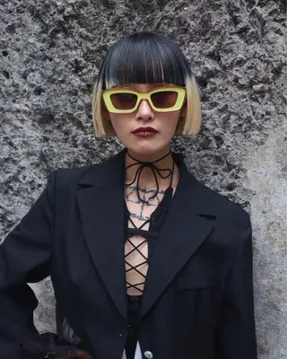 ミディアム カラー レイヤーカット /ハイトーンchaoのヘアスタイル